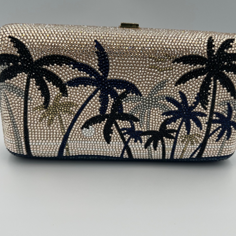Judith Leiber Aracales Crystal Rectangle Clutch